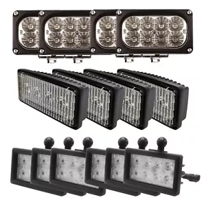 14Pcs LED Wrok Light Kit For John Deere 8000 Series 8100 8200 8300 8400 8400T - Picture 1 of 8