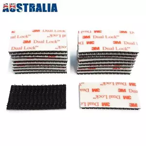 10 Pcs 3M 1"x 2" Dual Lock Tape SJ3550 Black Reclosable Fastener UV Resistant - Picture 1 of 5