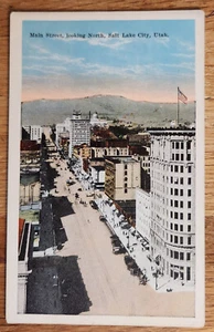 Postal Main Street Looking North Salt Lake City Utah década de 1910 S.H. Kress sin usar - Imagen 1 de 1