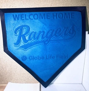 2021 Texas Rangers Welcome Home Mat (presented by Globe Life) 20”x20” - Picture 1 of 5