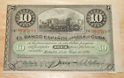 BANCO ESPANOL DE LA ISLA $10 PESOS 1896 PICK 49d Very Fine