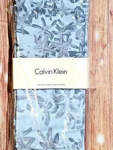Calvin Klein Washed Floral Napkins 20x20" Set Of 4 Farmhouse Modern - New - Picture 1 of 3