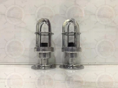 Luz de mampara de montaje en poste de aluminio náutico para par de luces de interior y exterior Foto 1 de 4