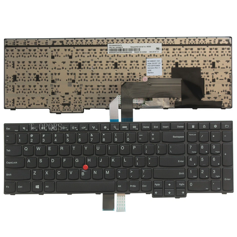 Новый для IBM ThinkPad E555 E550 E550C E560 E565 США клавиатуры 00HN074 PK130TS3A00 - Изображение 1 из 4