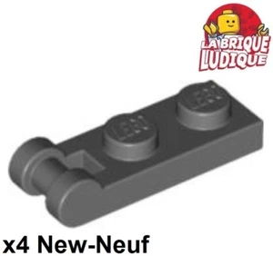 Lego 4x Plate Modified 1x2 with Handle on End poignée gris foncé/dk b gray 60478 - Picture 1 of 1