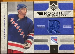 2006-07 Upper Deck Rookie Materials Nigel Dawes #RM-ND New York Rangers - Picture 1 of 2