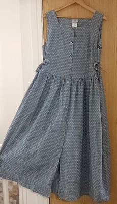 Laura Ashley Vintage Denim Button Through Dress Size 18 - Image 1 of 4