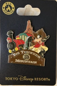 TDL Japan Tokyo Disney Resort Attraction Pin Big Thunder Mountain Goofy Pin - Bild 1 von 1