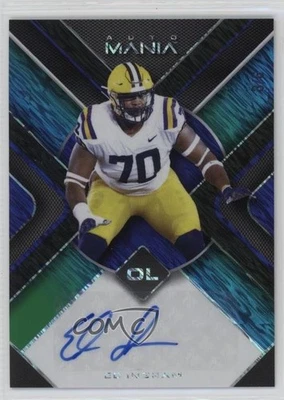 2022 Mania Retail Triangle Blue/Green Sparkles /6 Ed Ingram Rookie Auto RC - Image 1 of 2