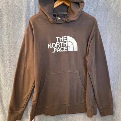 The North Face Men’s XL Brown Hoodie Pullover Sweatshirt Logo - Image 1 of 4