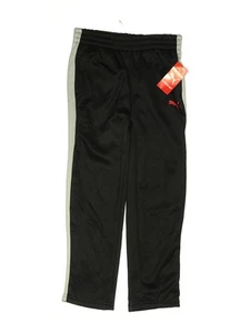 NWT Puma Boys Black Track Pants 6 - Picture 1 of 2