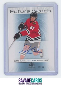 2022-23 SPA Retro Future Watch Auto Lukas Reichel /199 #RFWA-LR Chicago - Picture 1 of 3