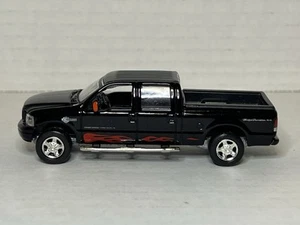 MOTORMAX 2007 HARLEY DAVIDSON FORD F-350 SUPERCREW TRUCK Black w/ RED Flames - Picture 1 of 10