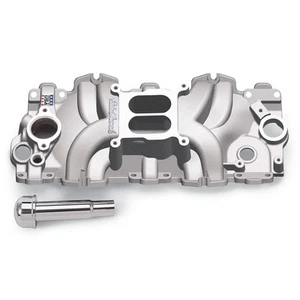 Edelbrock Intake Manifold 7159; Dual Plane Satin Aluminum for Chevy 348/409 "W" - Picture 1 of 1