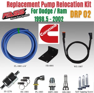 FASS DRP-02 Fuel Replacement Pumps Relocation Kit for 98-02 Dodge Cummins RK-02 - Picture 1 of 7