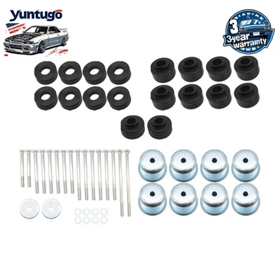 For 1999-2007 Ford F250 F350 Super Duty KF04058BK Body Cab Mount Bushings Kit - Image 1 of 4