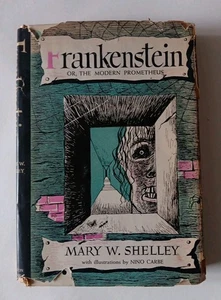 FRANKENSTEIN c.1932 Nino Carbe / Mary Shelley ILLUSTRATED HC/DJ Halcyon House - Bild 1 von 17