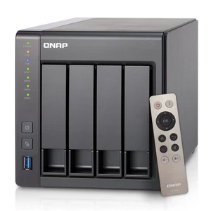 QNAP 4-Bay, 12TB (4X 3TB NAS Drive) Intel 2.0GHz Quad-Core CPU (TS-451+-2G-43R - Picture 1 of 5