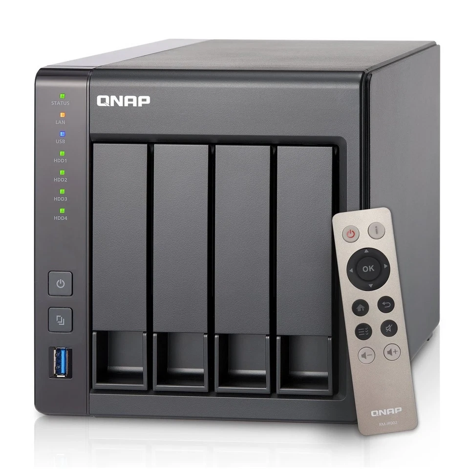 QNAP 4-Bay, 12TB (4X 3TB NAS Drive) Intel 2.0GHz Quad-Core CPU (TS-451+-2G-43R - Image 1 of 4