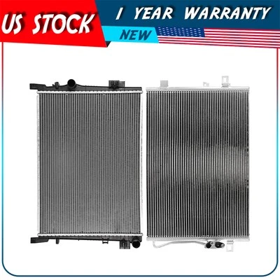 Radiator and AC Condenser Kit For 11 12 13 14 15 16 17 18 19 Dodge Journey Foto 1 de 4