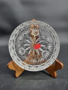 Vintage Princess House Bleikristall 3 Kegel Kerzenhalter Herzstück Schale Fostoria - Bild 1 von 24