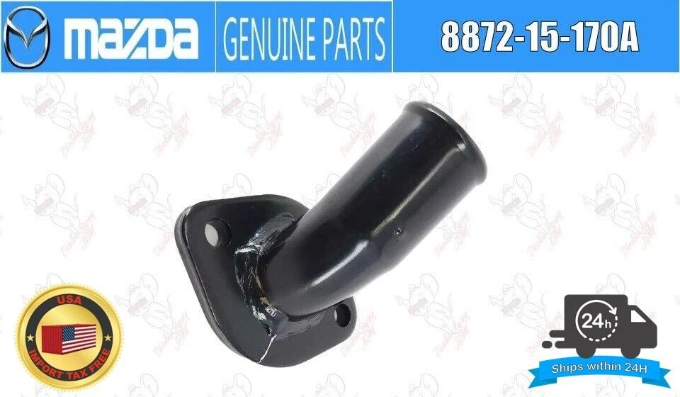 Carcasa termostato refrigerante motor MAZDA OEM 8872-15-170A para 1981-1985 RX-7 Foto 1 de 4