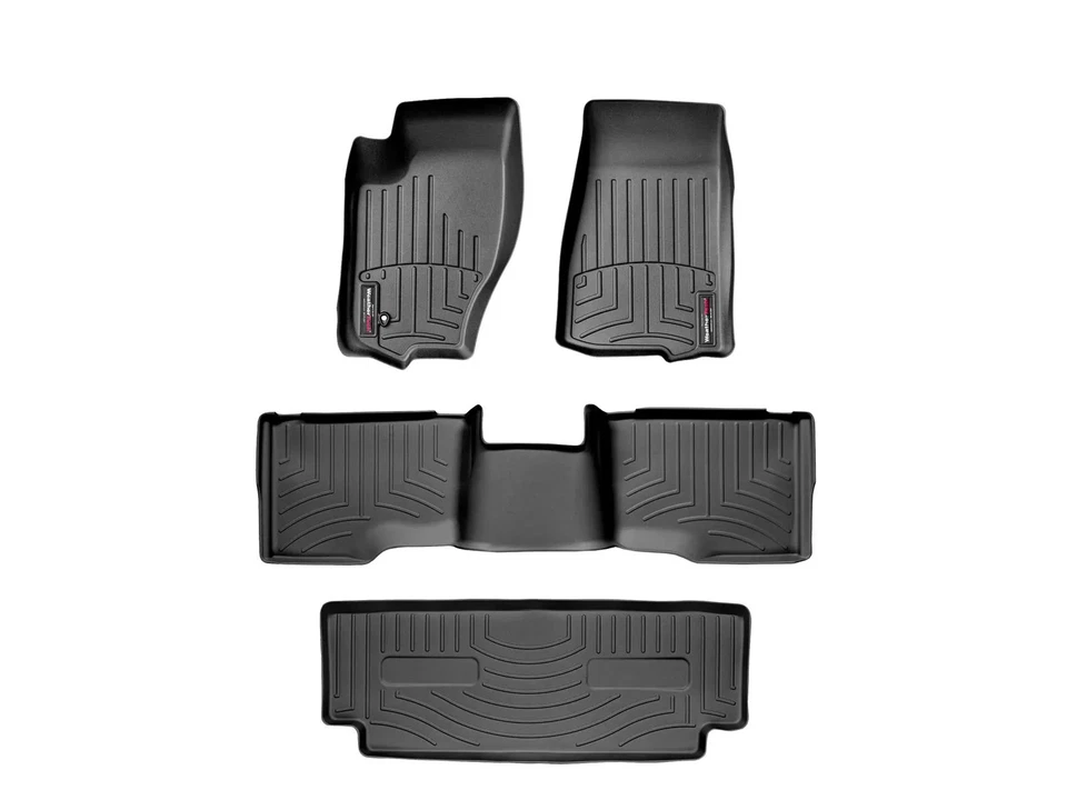 WeatherTech FloorLiner para Jeep Commander 2006-2010 - Conjunto completo, preto - Imagem 1 de 4