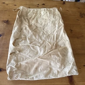 Vintage 50-60’s Canvas Drawstring Bag For Sports Equipment, Baseball Damaged - Picture 1 of 8