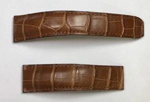 BAUME MERCIER Correa Cuero de Cocodrilo 21x18mm 11,5x8,5cm Hebilla de Despliegue FABRICANTE DE EQUIPOS ORIGINALES/ - Imagen 1 de 2