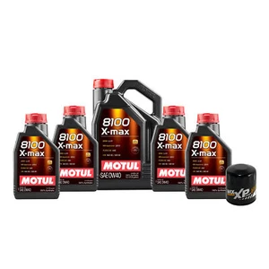 9L Motul 8100 X-MAX 0W40 WIX XP Filter Motor Oil Change Kit API SN - Picture 1 of 1