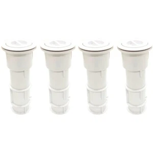 Aquastar US101 7.5" Umbrella Stands with Sleeve and Center Cap White (4 Pack) - Picture 1 of 7