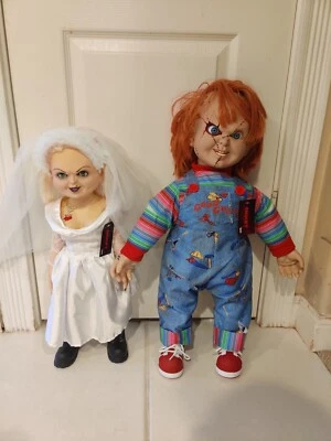 Bride Of Chucky TIFFANY/CHUCKY 套装 (2) 通用/SPENCERS 儿童游戏 全新  — 第 1/4 张图片