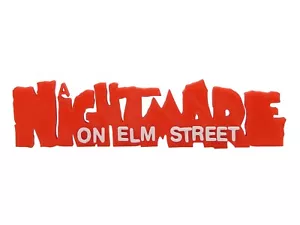 Insegna Logo 3D Nightmare On Elm Street Espositore Film Horror Parete Scrivania Scaffale Arte - Foto 1 di 5