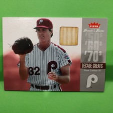 2006 Fleer Greats of the Game Steve Carlton Decade Greats Game Bat Phillies HOF