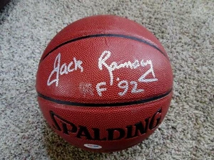 JACK RAMSAY HOF 92 Firmado Cuero Sintético NBA Baloncesto-PSA/DNA Autenticado - Imagen 1 de 5