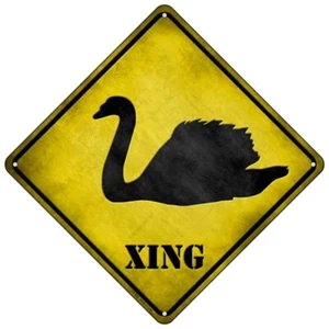 Swan Xing Novelty Mini Metal Road Notice 8" Cross Xing Crossing Sign - Picture 1 of 1