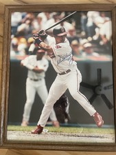 MANNY RAMIREZ SIGNED PHOTO 16x20 “A PIECE OF THE GAME” FRAMED / APOG 2453