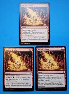 3x Ancient Grudge Time Spiral Remastered Mtg Magic Card Instant Red Mountain 151 - Picture 1 of 4