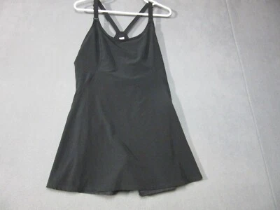 Lole Dress Womens Medium Black Lined Stretch Logo Athletic Tennis Racerback - Image 1 of 4
