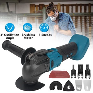 Schleifen Multifunktionswerkzeug Multitool Oszillierwerkzeug für Makita 18V Akku - Bild 1 von 12
