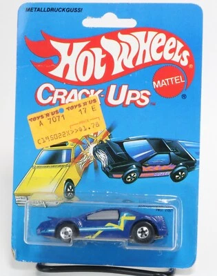 HOT WHEELS CRACK-UPS SMASH MOBILE IN BLAU, MALAYSIA, DEUTSCHE KARTE - Bild 1 von 4