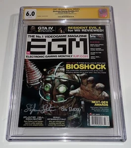 Stephen Stanton Signed CGC SS 6.0 EGM 217 Magazine BioShock Big Daddy Autograph - Picture 1 of 4