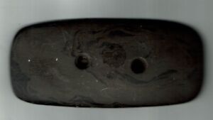 early man indian artifact stone gorget 1 3/4  x 3  7/8 inches