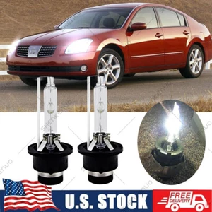 Front 6000K white HID Headlight Bulb For Nissan Maxima 2004-2008 Low & High Qty2 - Picture 1 of 10