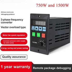 750W 1500W Frequency Converter Add Three-phase Motor Driver Single Phase Input - Picture 1 of 7