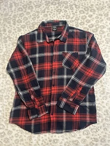 Men’s Sz Xl Tango Motel Long Sleeve Button Down Flannel Shirt T10 - Picture 1 of 3