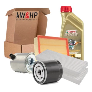 KIT TAGLIANDO 4 FILTRI + 7LT OLIO MOTORE CASTROL_5W30 PER NISSAN NAVARA 2.5 TDCi - Imagen 1 de 8