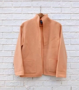 Eileen Fisher Wool Cashmere Jacket Orange Peach Size PS - Picture 1 of 8