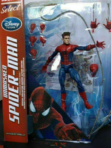 Marvel Select The Amazing Spider-Man 2 Unmasked Disney Exclusive Action Figure Cover