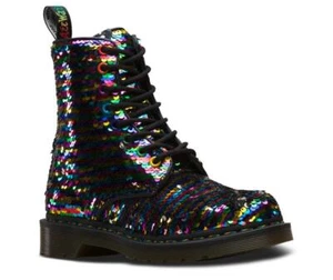 Dr. Martens 8 Loch 1460 Sequin Rainbow Silber 24594980 - Bild 1 von 12
